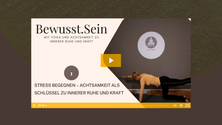 Online-Kurs  "Mit Yoga und Achtsamkeit zu innerer Ruhe und Kraft"